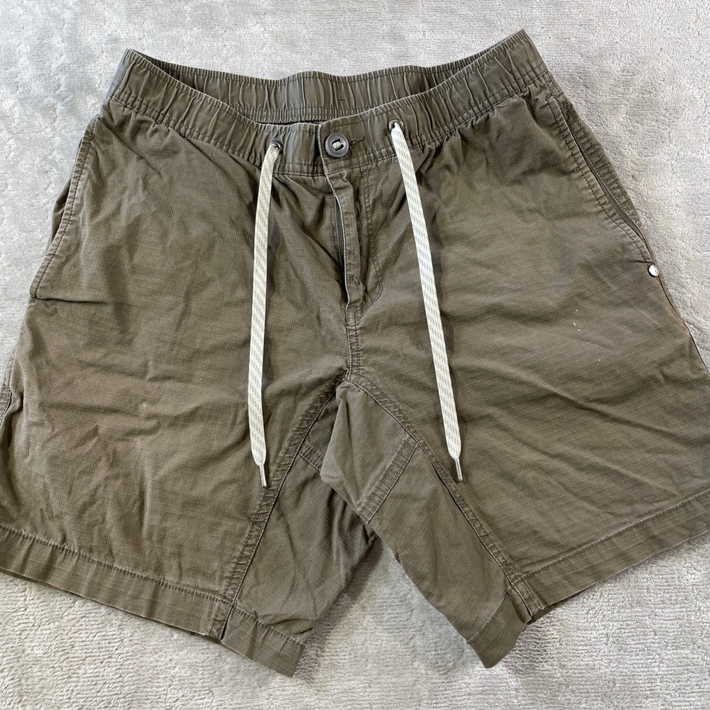 Vuori Ripstop Short Mens Small Green Organic Outdoor Hiking Light Casual V370